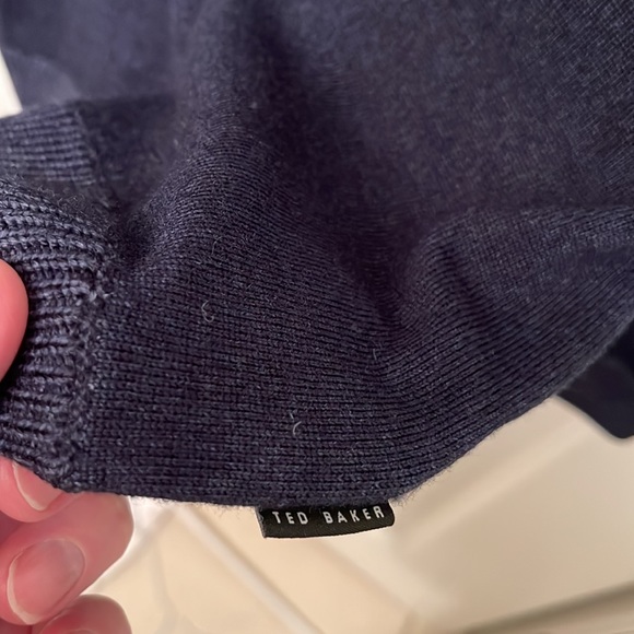 Men’s blue Ted Baker size 6 navy crewneck sweater - Picture 4 of 6